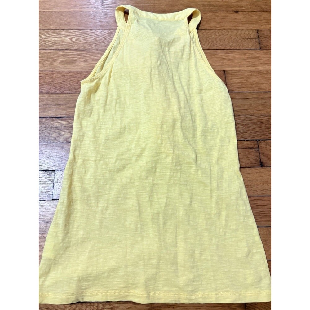 Lilly Pulitzer Size XS Cleo Ruffle V-Neck Tank Top Yellow - Picture 4 of 5